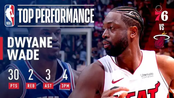 Dwyane Wade Puts On A Show In Final Home Game | April 9, 2019