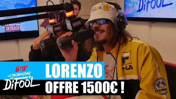 Lorenzo offre 1500€ à un auditeur ! #MorningDeDifool
