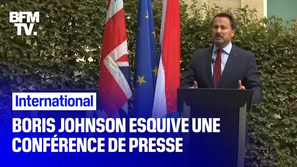 Boris Johnson esquive une conférence de presse, laissant le Premier ministre luxembourgeois seul