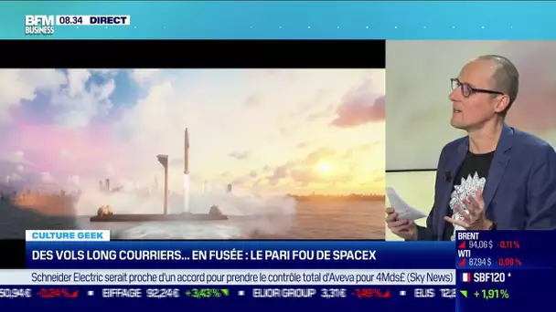 Des vols long courriers en fusée: le pari fou de SpaceX