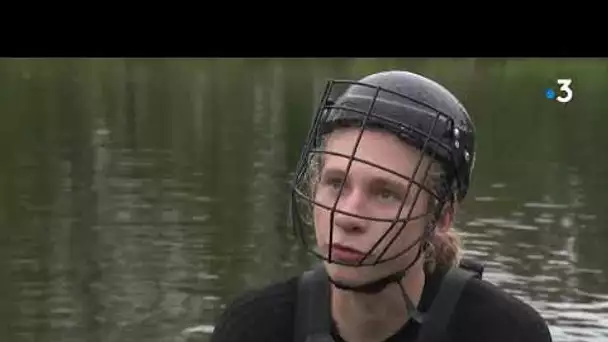 Kayak-polo : avec l'équipe U15 de Saint-Domineuc