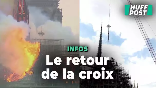 Cinq ans après l'incendie, la cathédrale Notre-Dame de Paris retrouve sa croix du chevet
