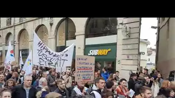 Manifestation Dijon 23 mars : "de l'argent il y en a dans les caisses du patronat"