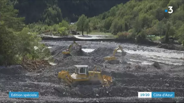 Alpes-Maritimes : des travaux engagés sur la route des stations en partie détruite par la tempête