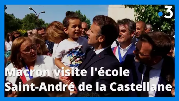 Visite de Macron à Marseille : le président visite l’école Saint-André à Marseille