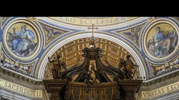 Les travaux de restauration du Baldaquin de la basilique Saint-Pierre débutent au Vatican