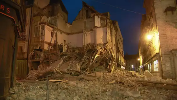 A Dieppe, une maison du centre-ville s'effondre totalement