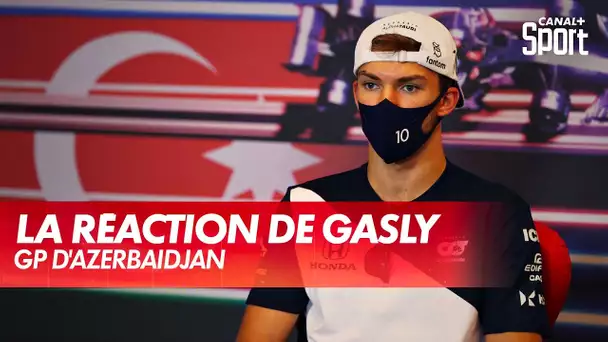 La réaction de Pierre Gasly sur le podium du GP d'Azerbaïdjan !