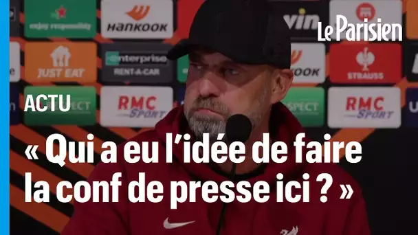 « Qui a eu l'idée de faire la conférence de presse ici ? » : quand Kloop s'énerve à cause des chants