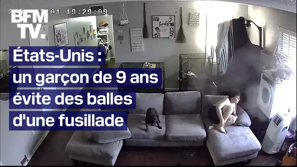 Aux États-Unis, un enfant de 9 ans évite des balles dans son propre salon