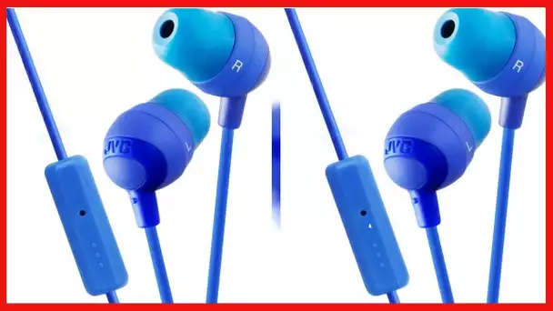 JVC HAFR37A Marshmallow Headphones with Mic, Blue