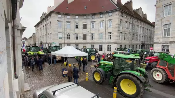 Besançon :  à l'appel de la Coordination Rurale, les tracteurs de retour dans les rues