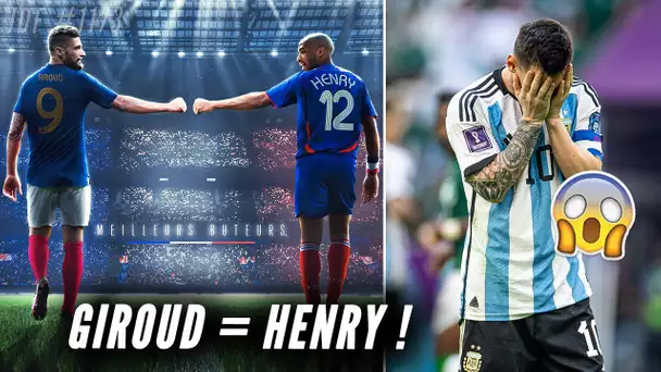 GIROUD égale HENRY ! Messi et l'Argentine prennent cher au pays ! Cristiano RONALDO au chômage !