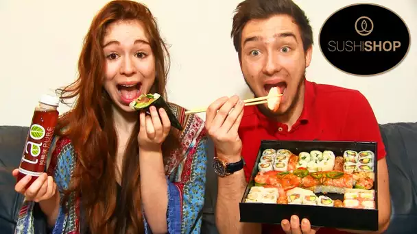 Dégustation Sushi Shop en Couple ! SUSHI au FOIS GRAS ! MAKI ! CALIFORNIA ROLLS ! SASHIMI !