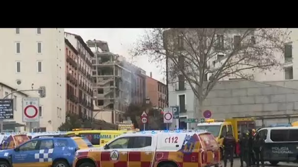 Une violente explosion a soufflé un immeuble à Madrid