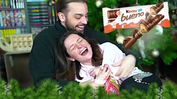 KIM VOLE TOUS LES KINDER BUENO ! JOUR 22 CALENDRIER DE L'AVENT