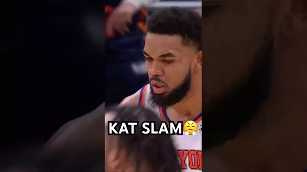 Karl Anthony-Towns baseline slam! 😤