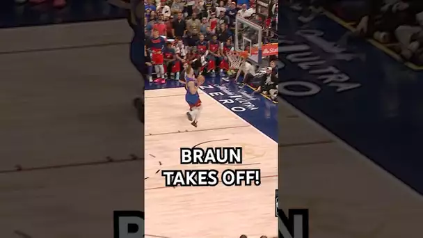 Jokić with a DIME to Braun for the slam!