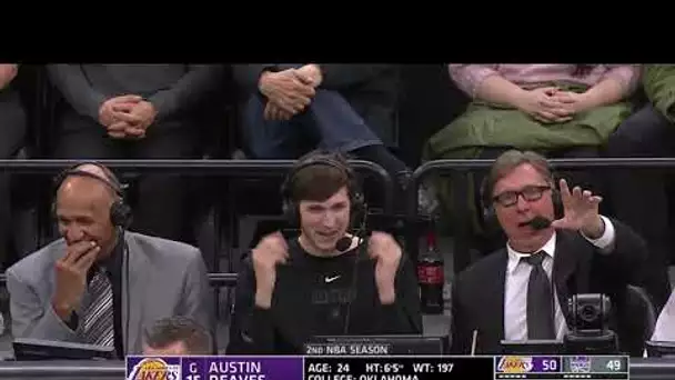 Austin Reaves Joins the broadcast during Lakers vs Kings | January 7, 2023