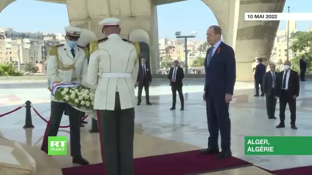 Algérie : Sergueï Lavrov dépose une gerbe devant le Mémorial du Martyr à Alger