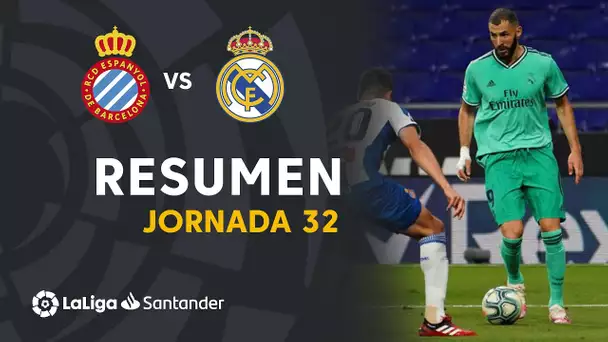 Resumen de RCD Espanyol vs Real Madrid (0-1)