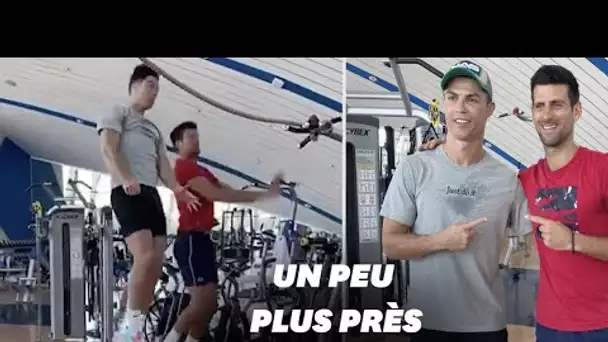 Cristiano Ronaldo livre à Novak Djokovic les secrets de ses sauts légendaires
