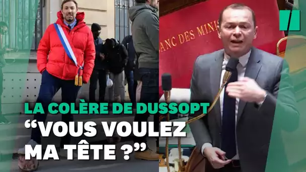 La colère d'Olivier Dussopt après l'image du député insoumis un pied sur un ballon à son effigie