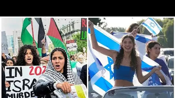 Les pro-palestiniens protestent contre la riposte d'Israël