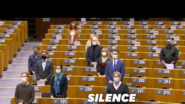 Une minute de silence pour Samuel Paty au Parlement européen