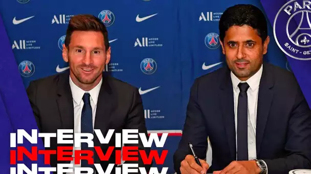 🎙️ INTERVIEW | President Nasser Al-Khelaïfi & Leo Messi  🔴🔵