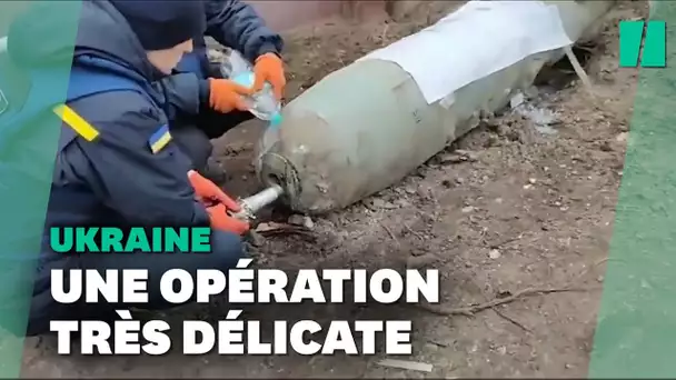 En Ukraine, l'opération épique de désamorçage d'une bombe russe
