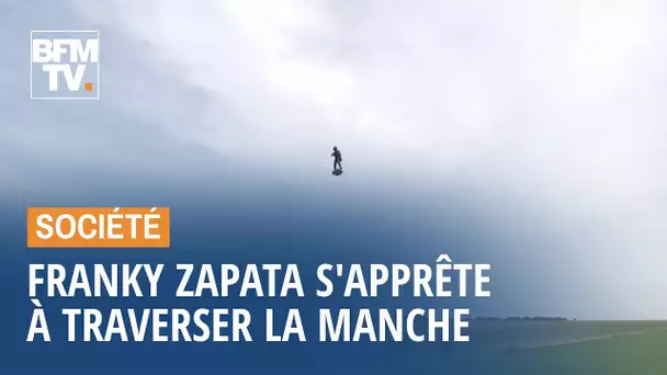 Franky Zapata s'apprête à traverser la Manche sur son 'Flyboard'