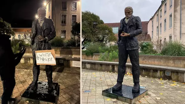 Statue de Victor Hugo vandalisée à Besançon : deux étudiants en histoire ont reconnu les faits