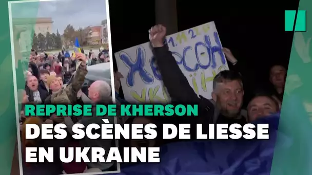 Après la reprise de Kherson, des scènes de liesse en Ukraine