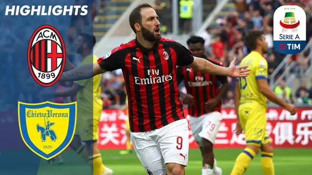 Milan 3-1 Chievo | Higuain Double Sees Rossoneri Past Chievo | Serie A
