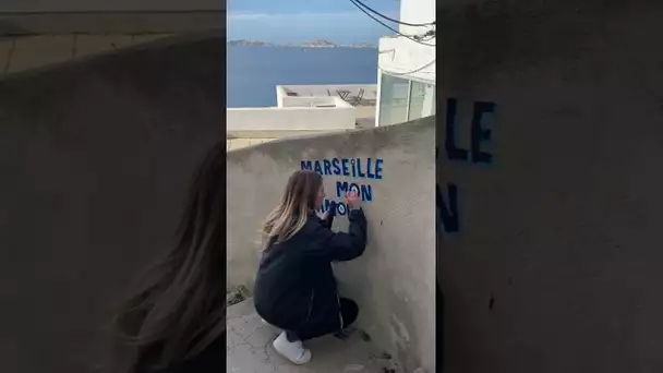 Marseille mon amour 💙 #om #marseille #city #art #shorts