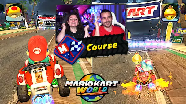 COURSES en ligne sur MARIO KART WORLD ! ( Trop difficile ... )