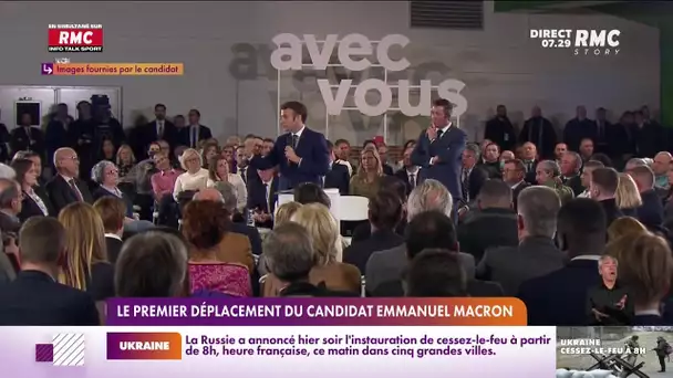 Charles Magnien débriefe le premier déplacement de campagne du candidat Macron