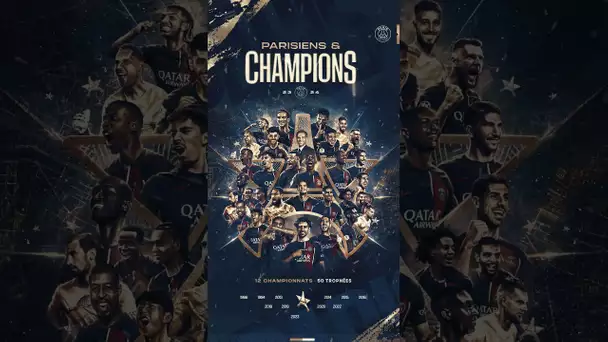 ❤️💙 PARIS SAINT-GERMAIN WIN THEIR 12th LIGUE 1 TITLE 🏆 #ligue1 #champions