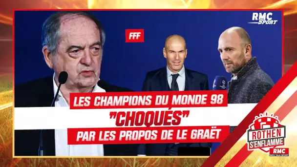 FFF : "On ne touche pas à notre Zizou", Dugarry et les champions du monde 98 "choqués" par Le Graët