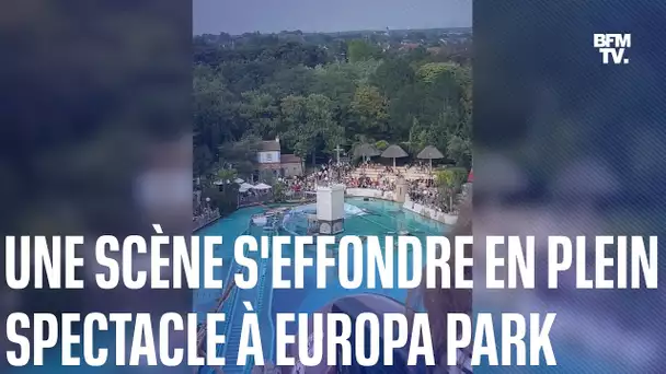 Accident à Europe Park: une plateforme de plongeon s'effondre en plein spectacle et fait 7 blessés