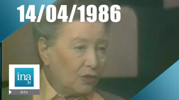 20h Antenne 2 du 14 avril 1986 - Mort de Simone de Beauvoir | Archive INA