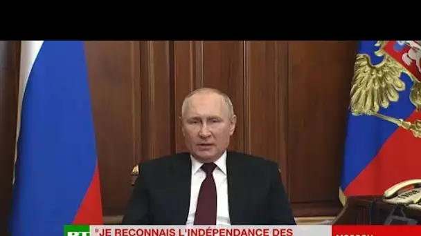 Vladimir Poutine souhaite la reconnaissance de l’indépendance du Donbass