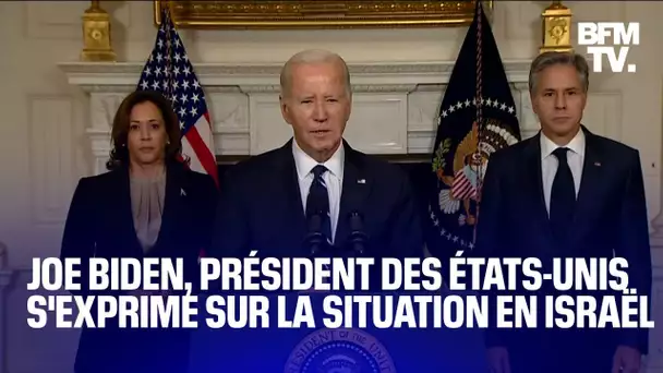 Le président des États-Unis, Joe Biden, s'exprime sur la situation en Israël