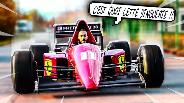 JE TEST UNE FORMULE 1 SUR LA ROUTE !!