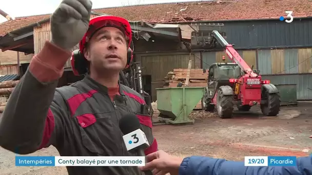 Conty dans la Somme : des dégâts considérables suite au passage d'une tornade