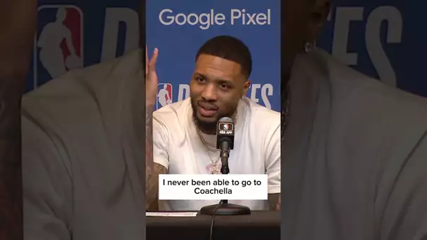 “Last year I went to Coachella” - Damian Lillard talks being back in the Playoffs! 🗣️ | #Shorts