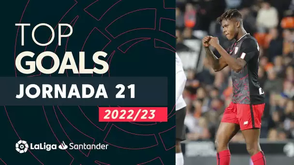 LaLiga TOP 5 Goles Jornada 21 LaLiga Santander 2022/2023