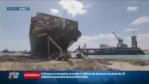 Le porte-conteneurs qui bloquait le canal de Suez enfin débloqué