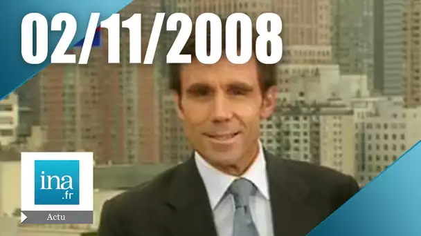 20h Antenne 2 du 02 novembre 2008 | J-2 avant les élections aux USA | Archive INA